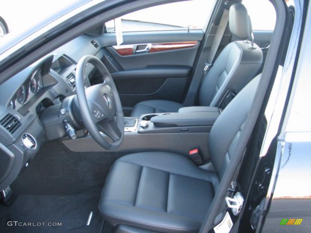 Black Interior 2011 Mercedes-Benz C 300 Sport 4Matic Photo #41627587