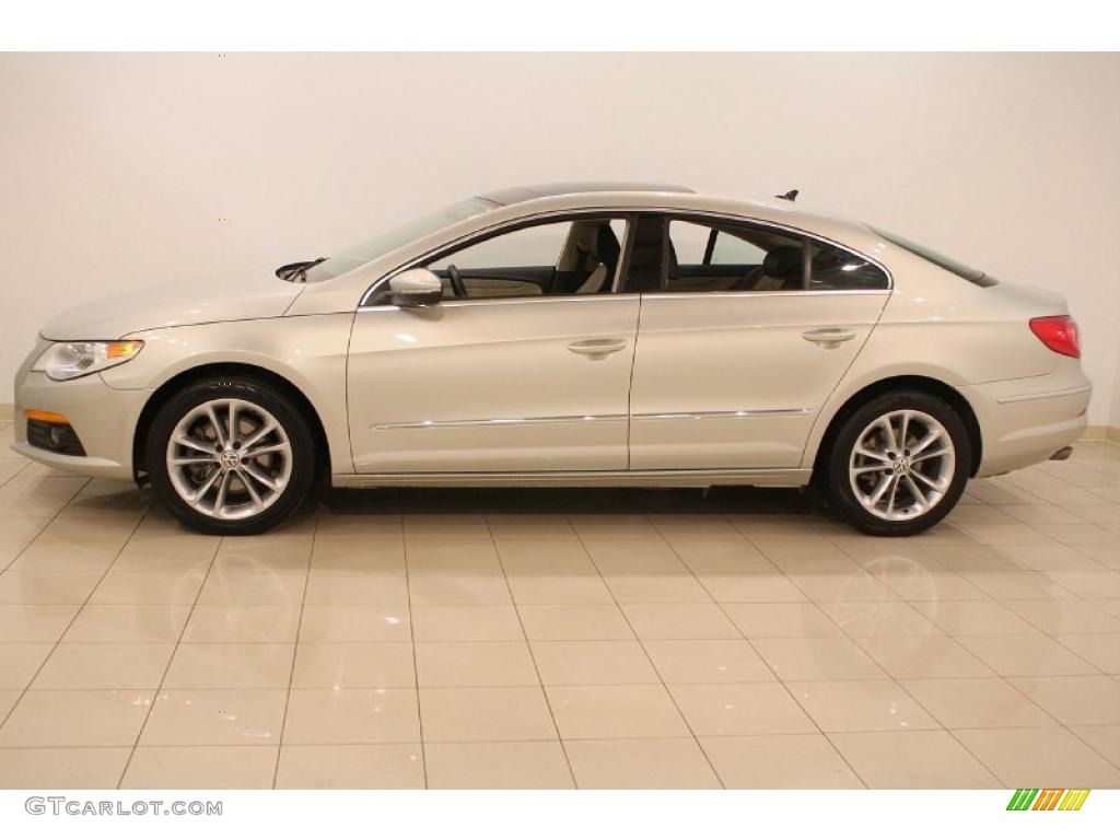 2009 CC Luxury - White Gold Metallic / Cornsilk Beige Two-Tone photo #4