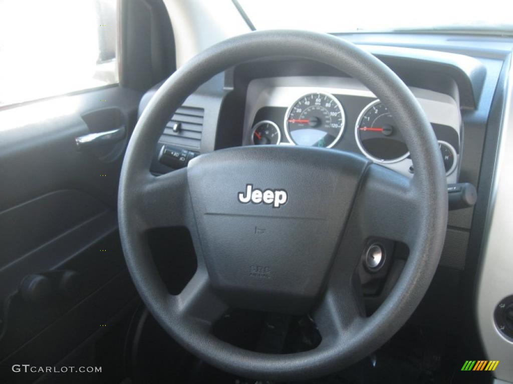 2008 Jeep Compass Sport Dark Slate Gray Steering Wheel Photo #41629169