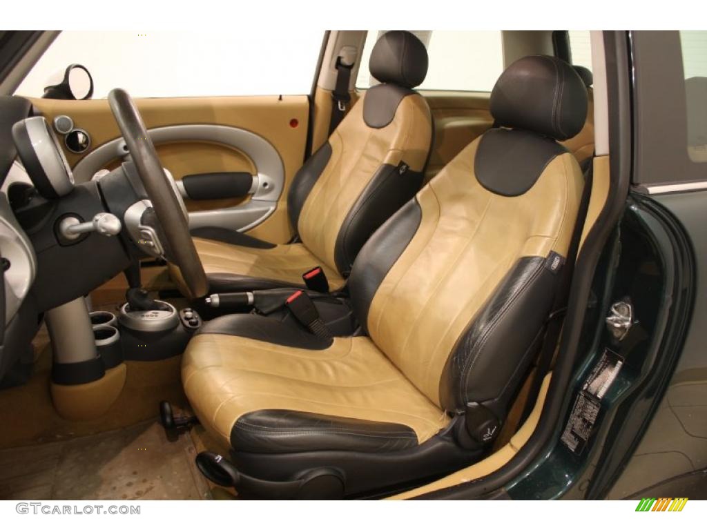 2002 Cooper Hardtop - British Racing Green Metallic / Cordoba Beige photo #7