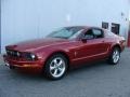 Redfire Metallic 2007 Ford Mustang V6 Premium Coupe Exterior