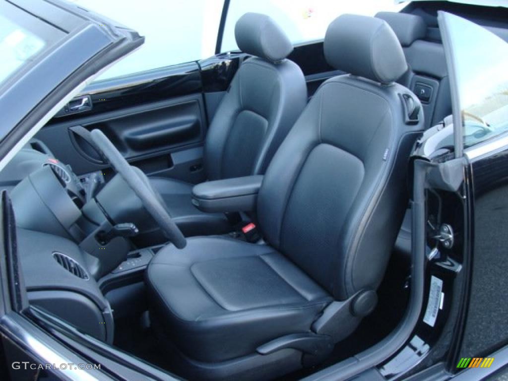 Black Interior 2008 Volkswagen New Beetle S Convertible Photo #41630557