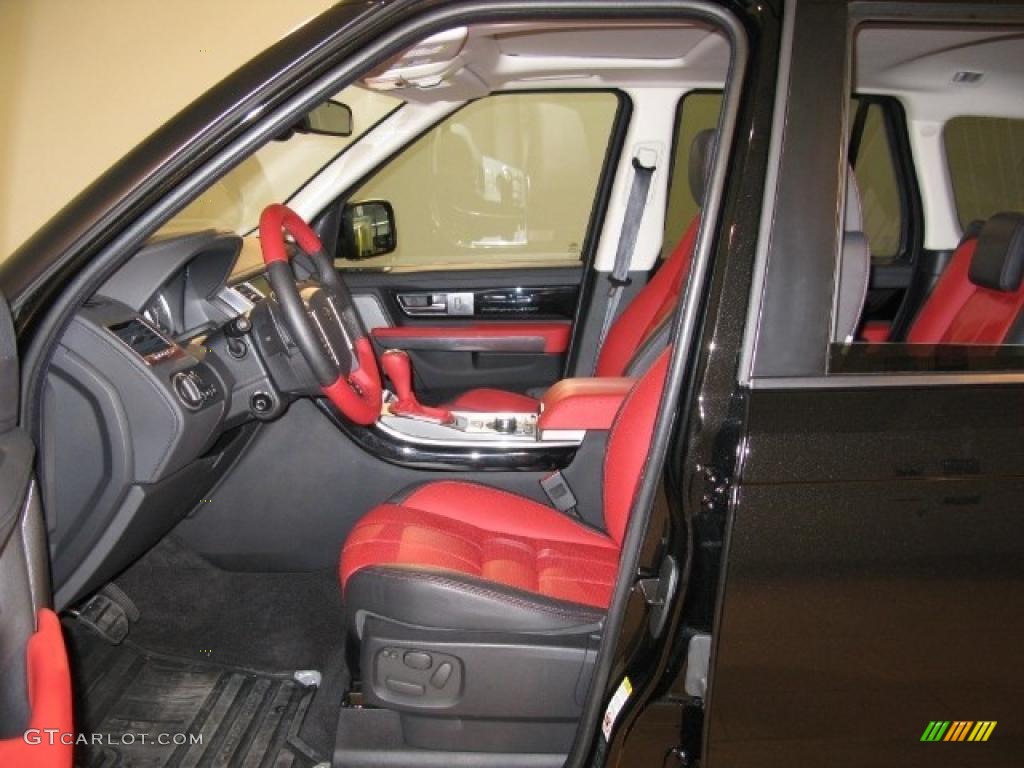 Jet/Pimento Duo-Tone Interior 2011 Land Rover Range Rover Sport Autobiography Photo #41633651