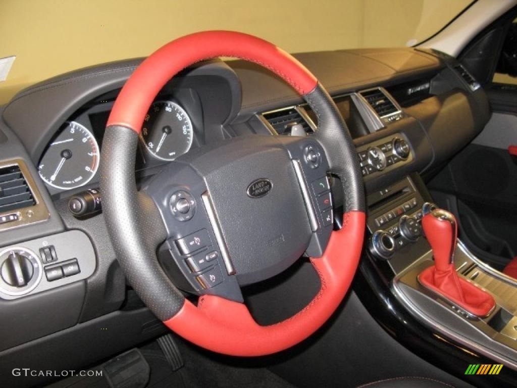 Jet/Pimento Duo-Tone Interior 2011 Land Rover Range Rover Sport Autobiography Photo #41633703