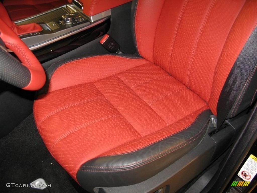 Jet/Pimento Duo-Tone Interior 2011 Land Rover Range Rover Sport Autobiography Photo #41633779