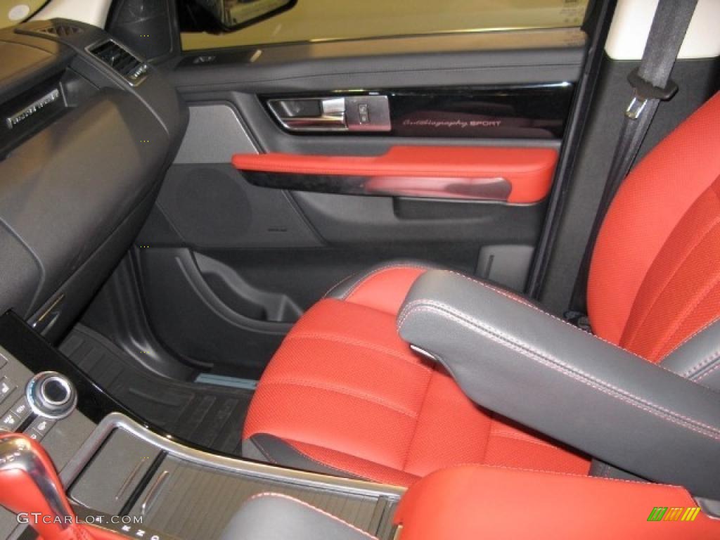 Jet/Pimento Duo-Tone Interior 2011 Land Rover Range Rover Sport Autobiography Photo #41633859