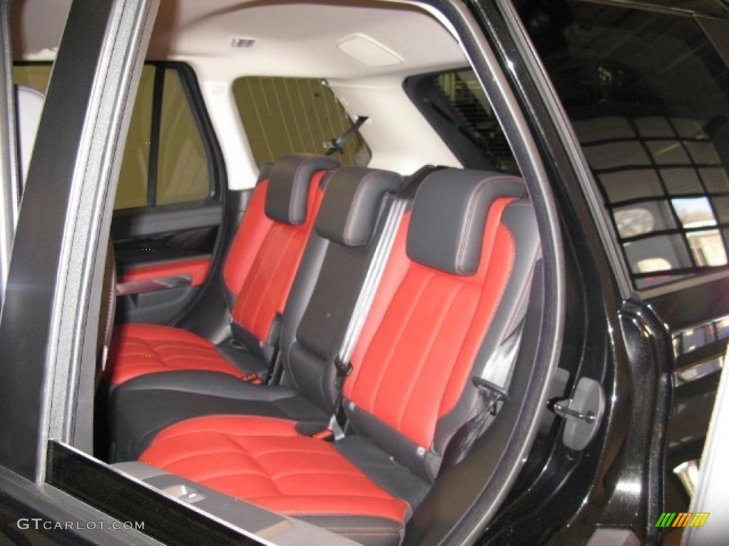 Jet/Pimento Duo-Tone Interior 2011 Land Rover Range Rover Sport Autobiography Photo #41633931