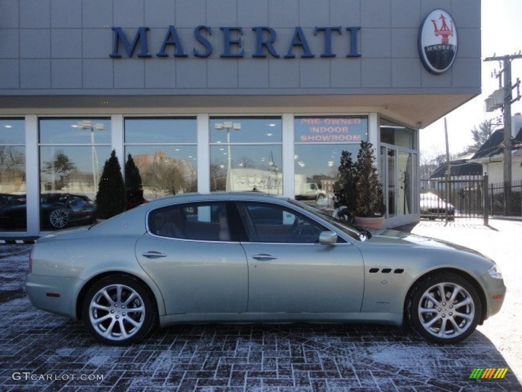 Verde Acquamarina (Aqua Green) 2005 Maserati Quattroporte Standard Quattroporte Model Exterior Photo #41634087