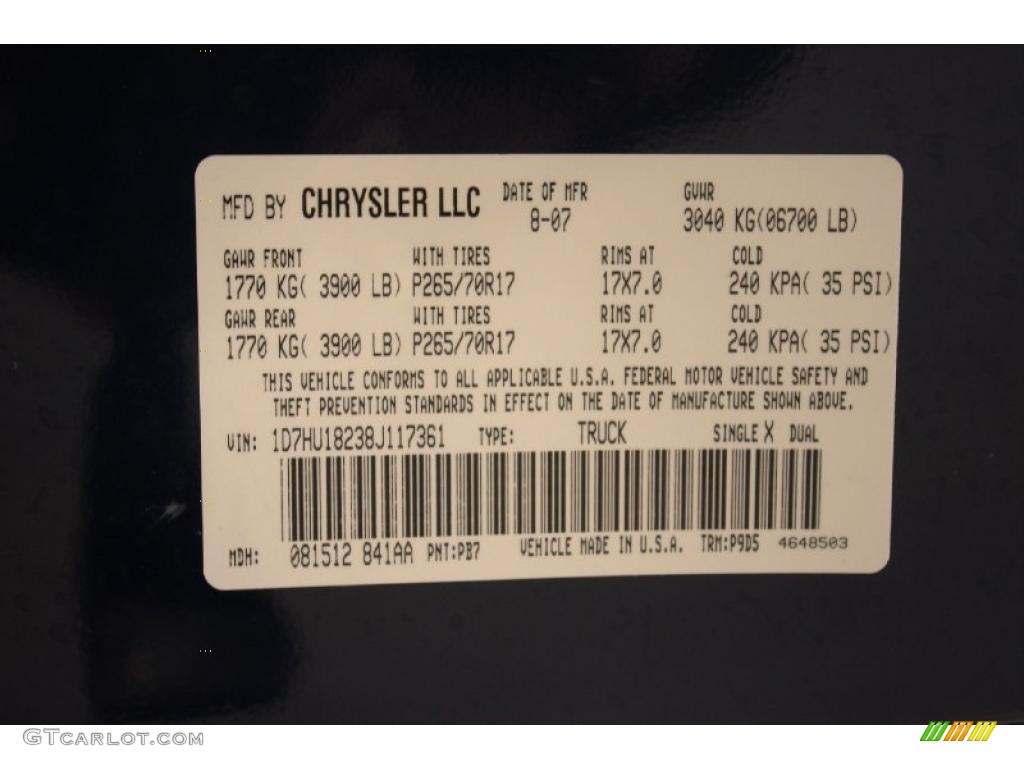 2008 Ram 1500 ST Quad Cab 4x4 - Patriot Blue Pearl / Medium Slate Gray photo #16