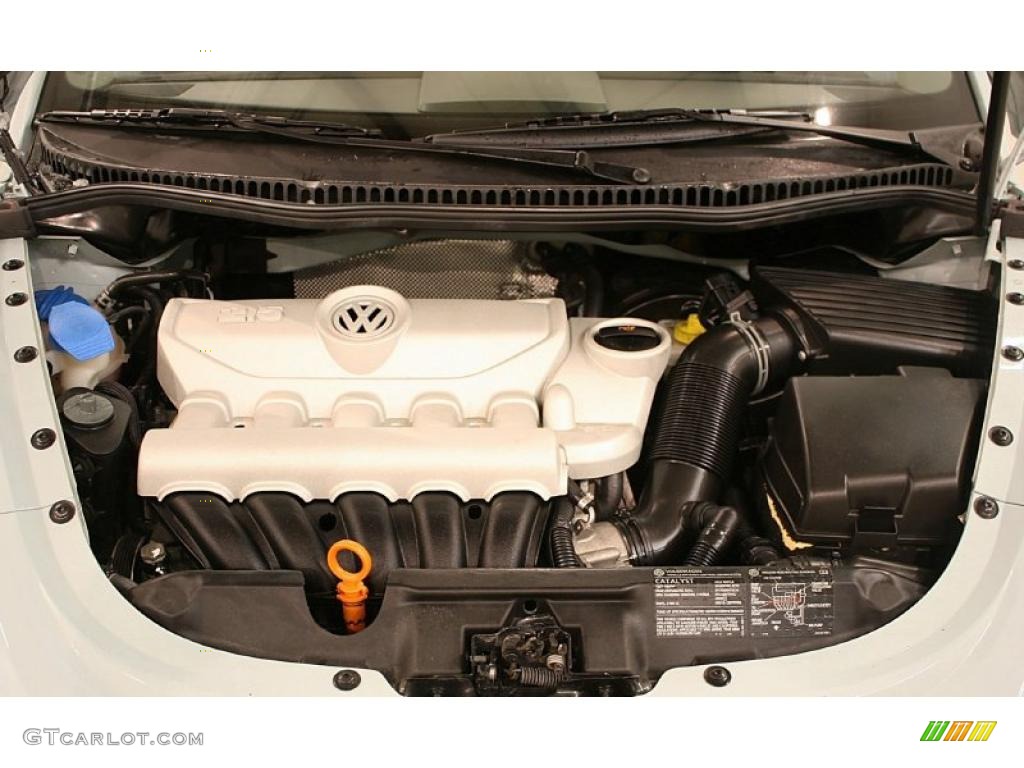 2006 Volkswagen New Beetle 2.5 Convertible 2.5L DOHC 20V Inline 5 Cylinder Engine Photo #41634787