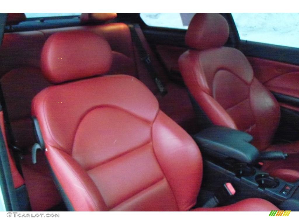 Imola Red Interior 2002 BMW M3 Coupe Photo #41637775