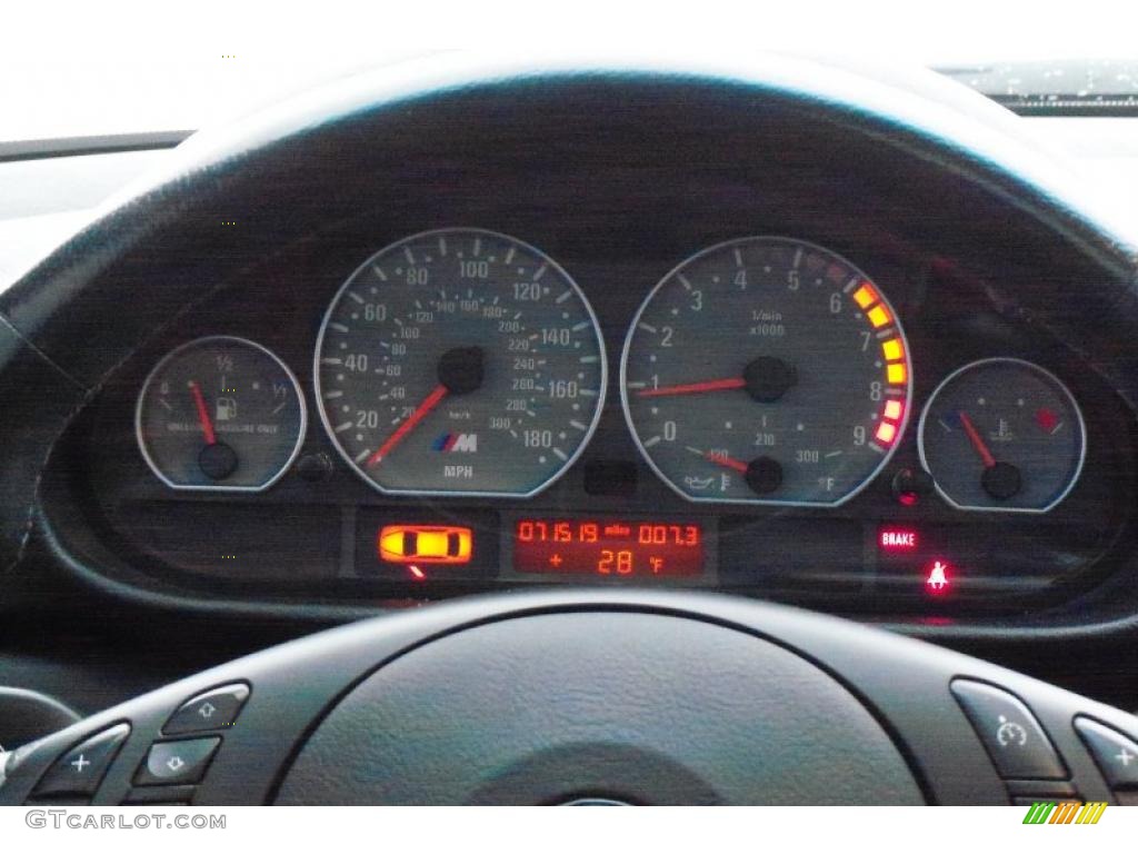 2002 BMW M3 Coupe Gauges Photo #41637819
