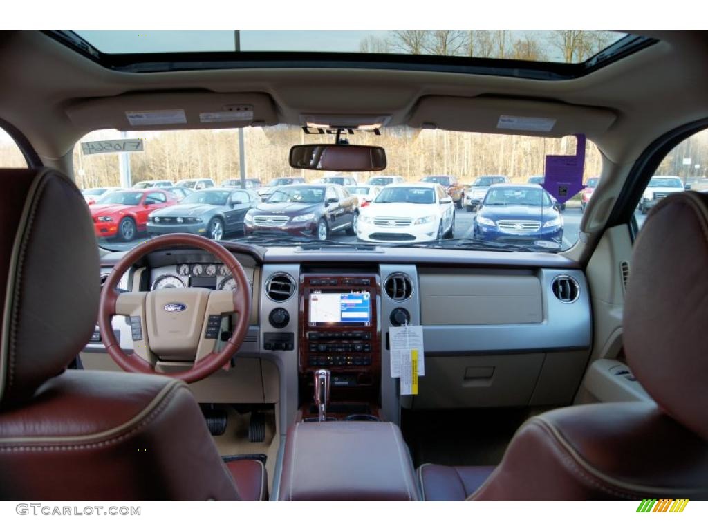 2010 F150 King Ranch SuperCrew 4x4 - Tuxedo Black / Chapparal Leather photo #26