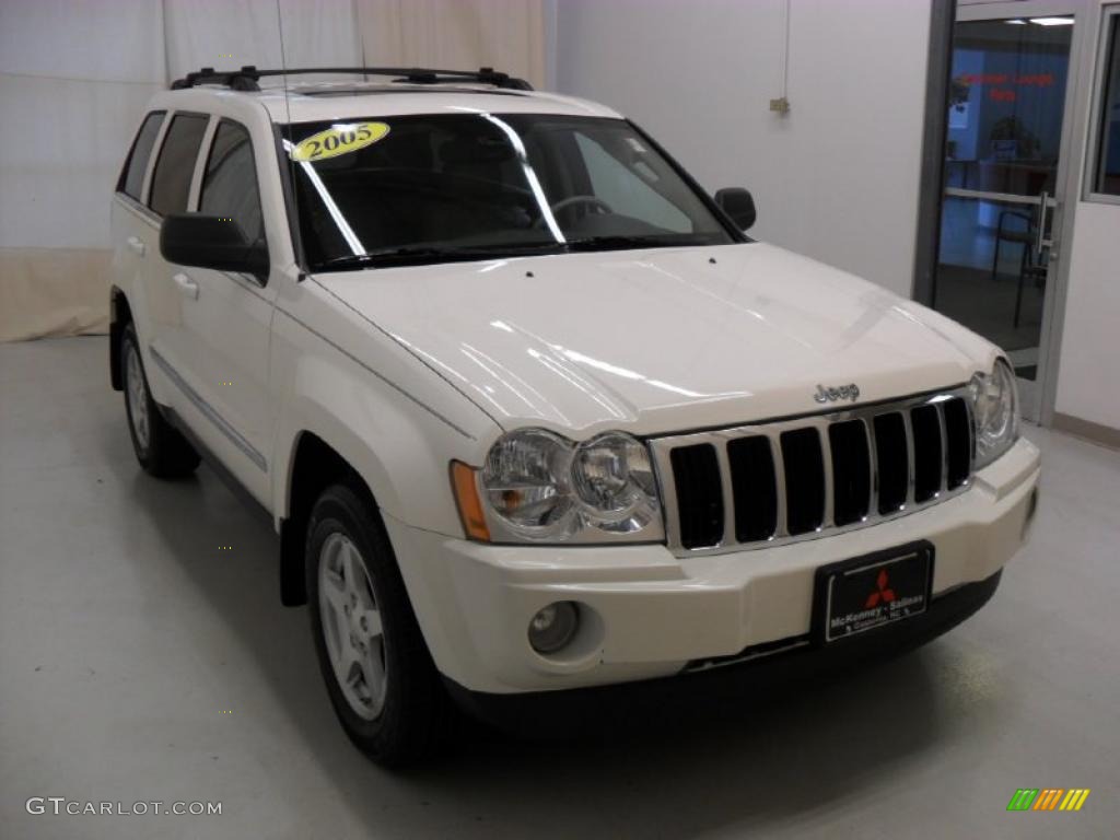2005 Grand Cherokee Limited - Stone White / Medium Slate Gray photo #5