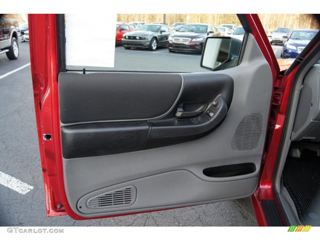 2011 Ford Ranger XLT SuperCab Medium Dark Flint Door Panel Photo #41638707