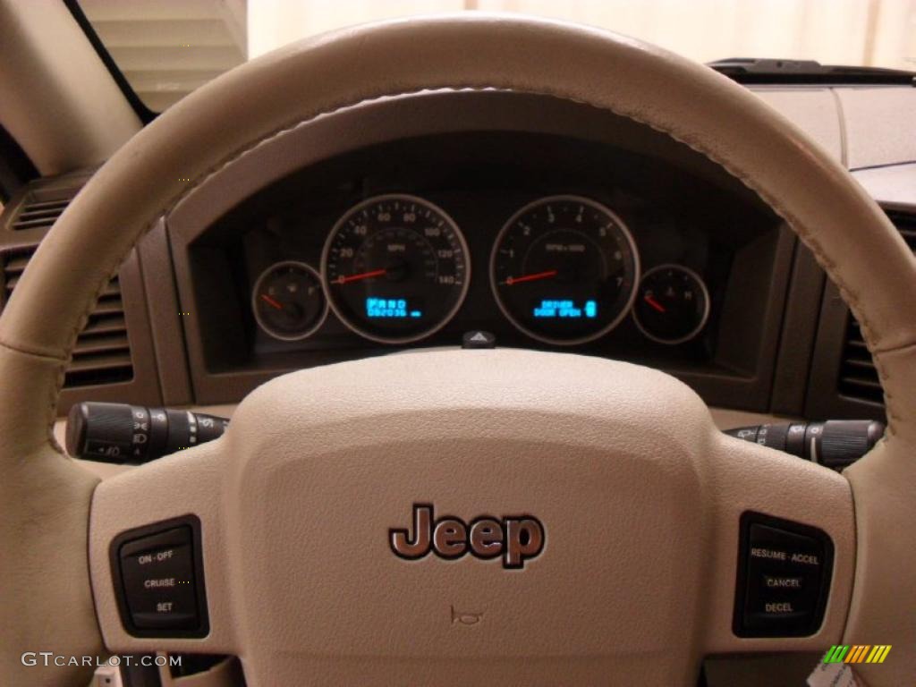 2005 Grand Cherokee Limited - Stone White / Medium Slate Gray photo #13