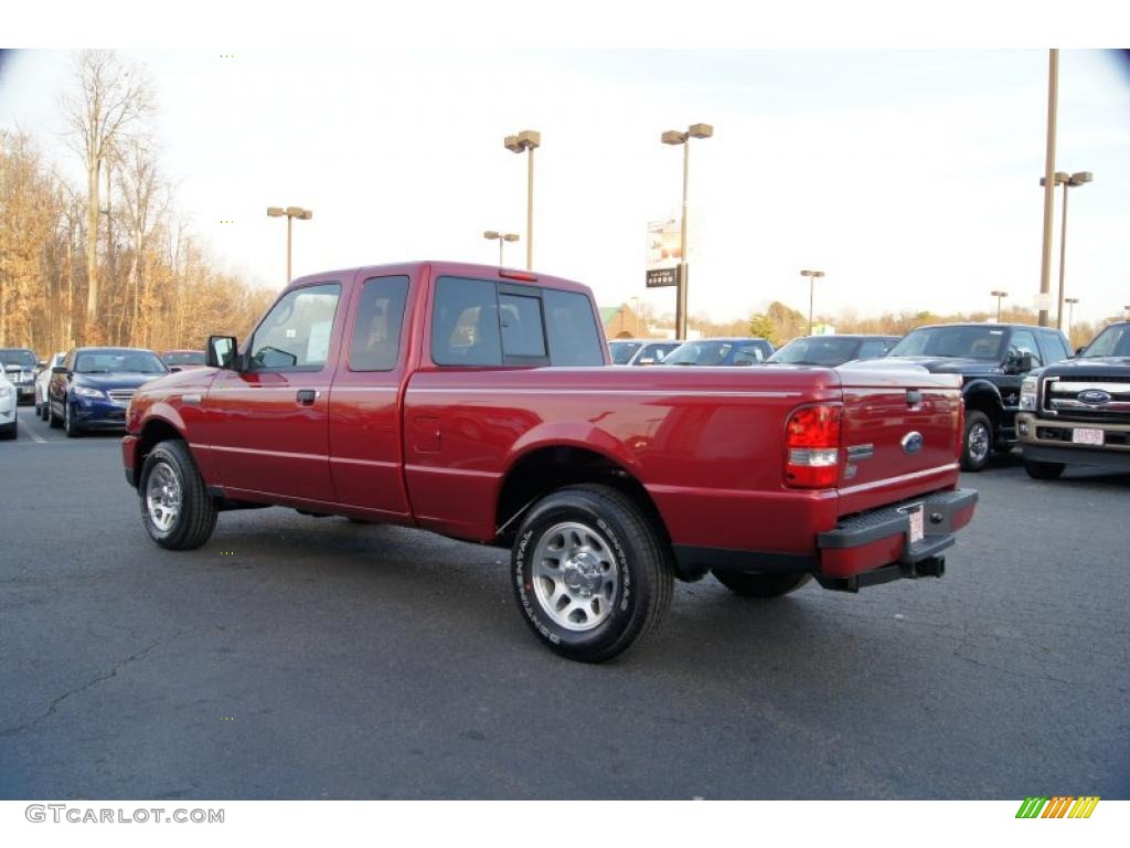 2011 Ranger XLT SuperCab - Redfire Metallic / Medium Dark Flint photo #31