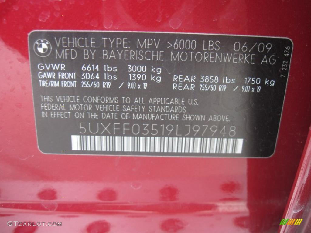 2009 X5 xDrive35d - Vermillion Red Metallic / Sand Beige Nevada Leather photo #13