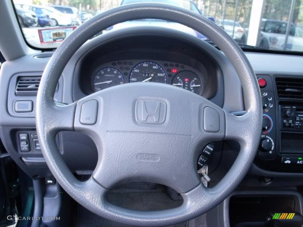 2000 Honda Civic EX Coupe Gray Steering Wheel Photo #41640091