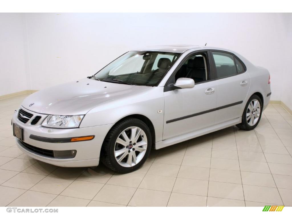 Silver Metallic 2007 Saab 9-3 2.0T Sport Sedan Exterior Photo #41640591