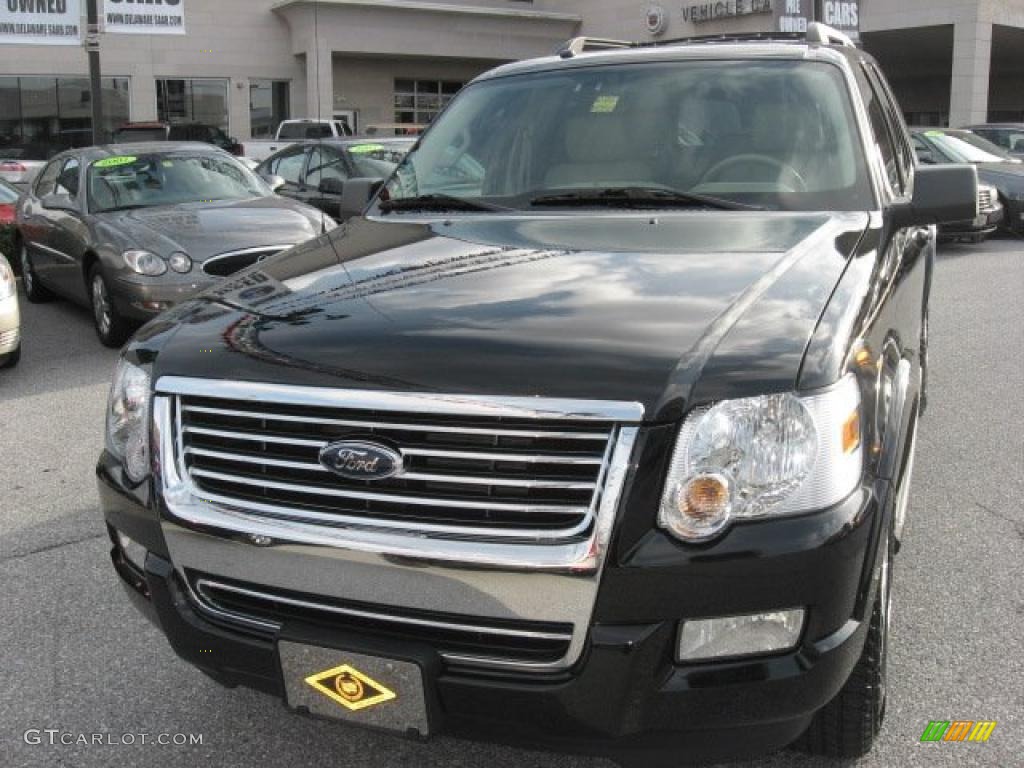 2008 Explorer XLT - Black / Camel photo #3