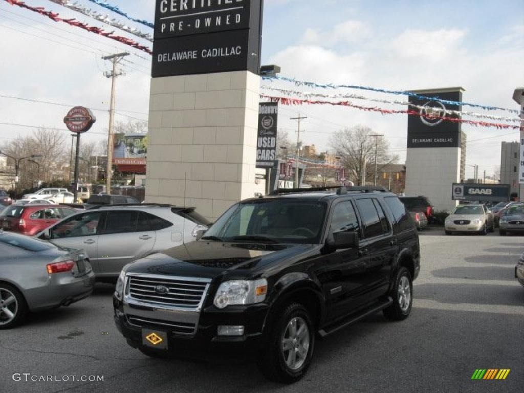 2008 Explorer XLT - Black / Camel photo #55