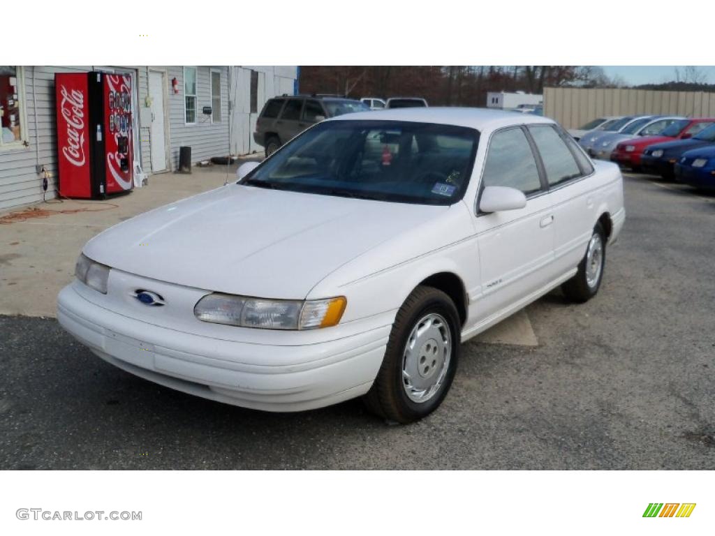 1995 Taurus GL Sedan - Performance White / Blue photo #3