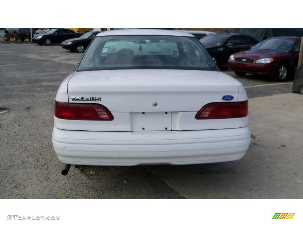 1995 Taurus GL Sedan - Performance White / Blue photo #4