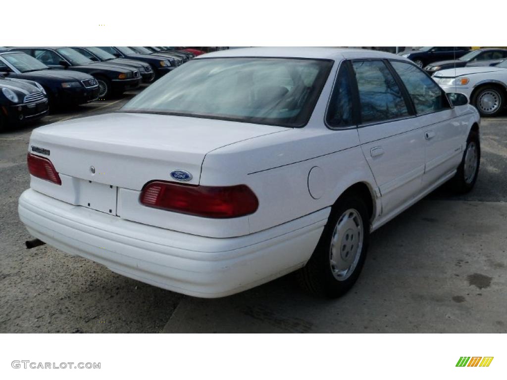 1995 Taurus GL Sedan - Performance White / Blue photo #6