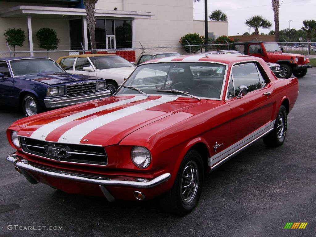 1965 Mustang Coupe - Red / Black photo #2