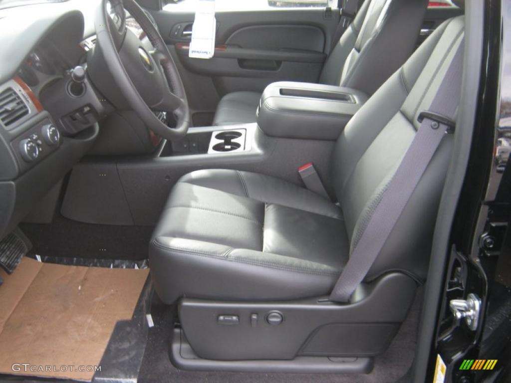 Ebony Interior 2011 Chevrolet Silverado 1500 LTZ Crew Cab 4x4 Photo #41646711