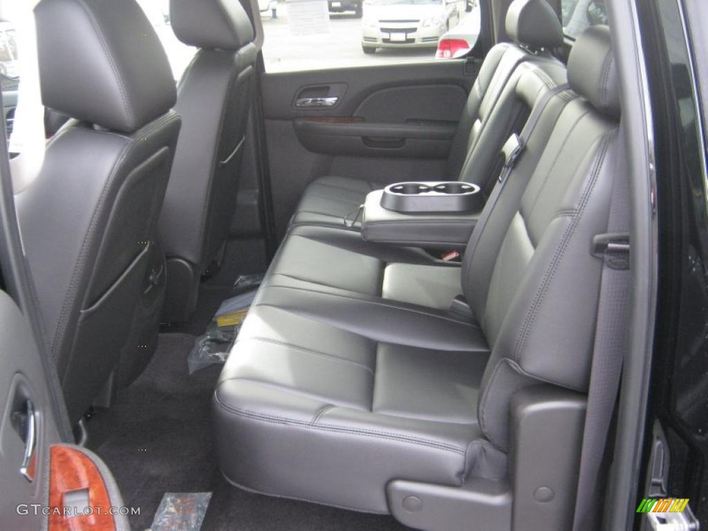 Ebony Interior 2011 Chevrolet Silverado 1500 LTZ Crew Cab 4x4 Photo #41646735