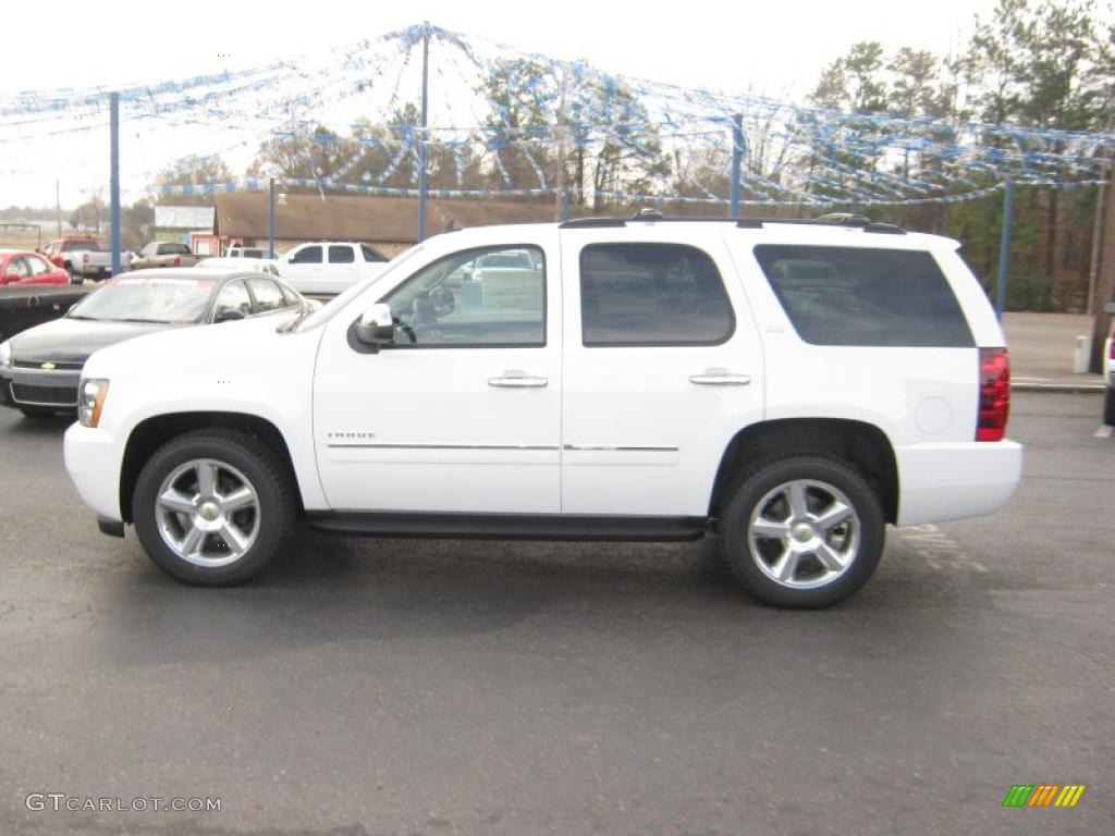 2011 Tahoe LTZ - Summit White / Light Cashmere/Dark Cashmere photo #2