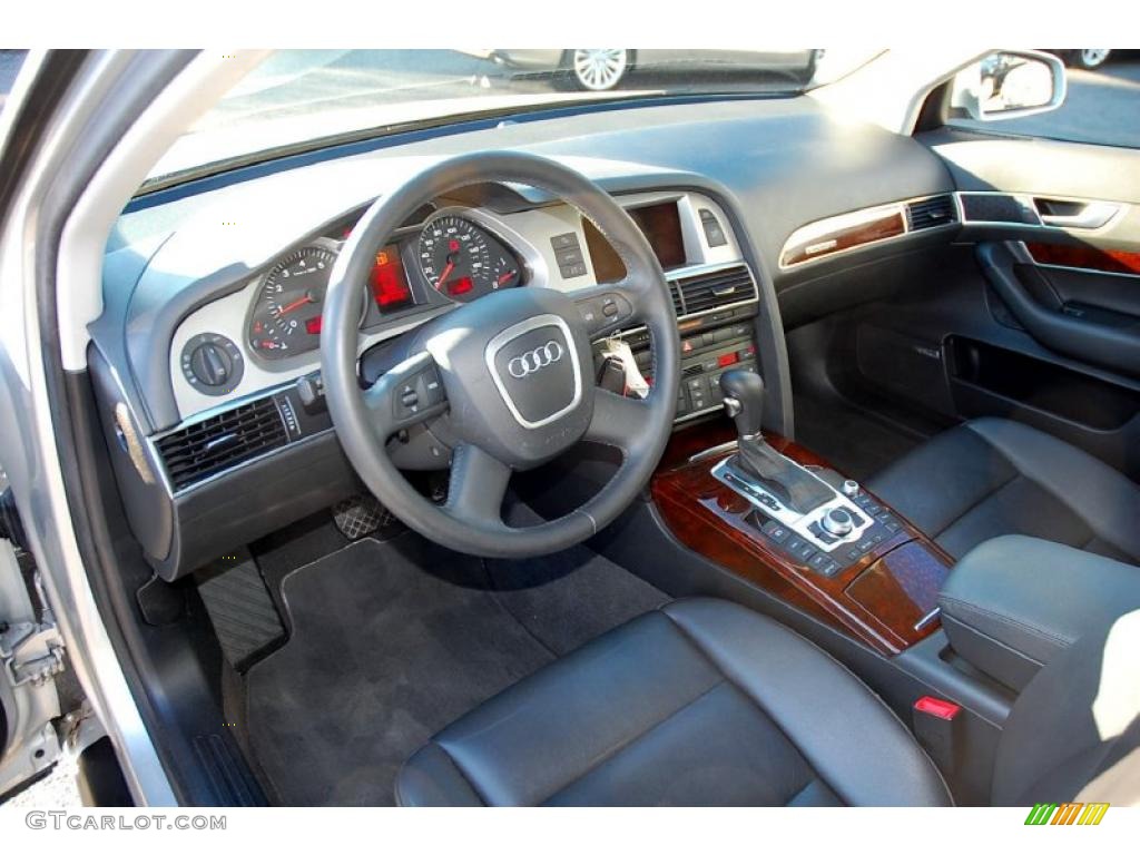 Black Interior 2008 Audi A6 3.2 quattro Avant Photo #41647959