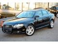 2008 Brilliant Black Audi A4 2.0T quattro S-Line Sedan  photo #2