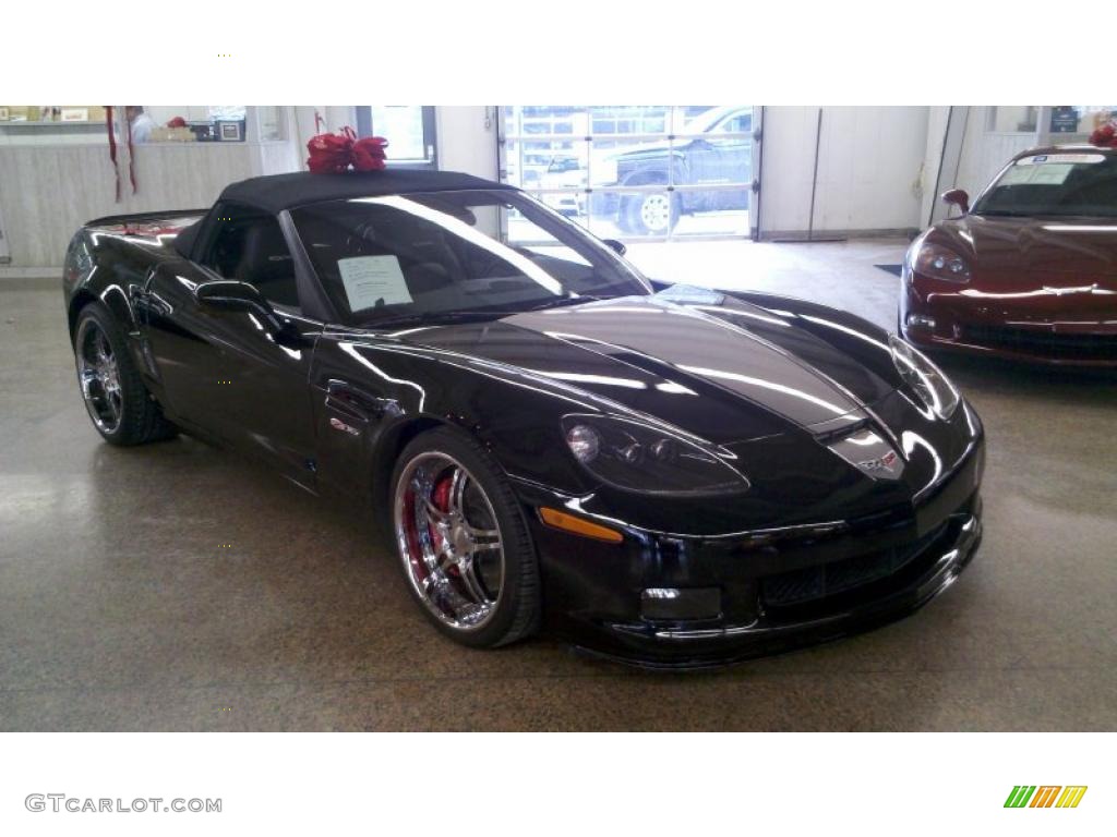 2008 Corvette Convertible - Black / Ebony/Titanium photo #1