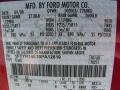 G2: Redfire Metallic 2009 Ford Ranger Sport SuperCab Color Code