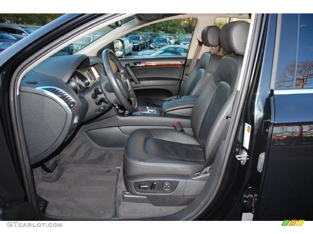 Black Interior 2009 Audi Q7 4.2 Prestige quattro Photo #41649559