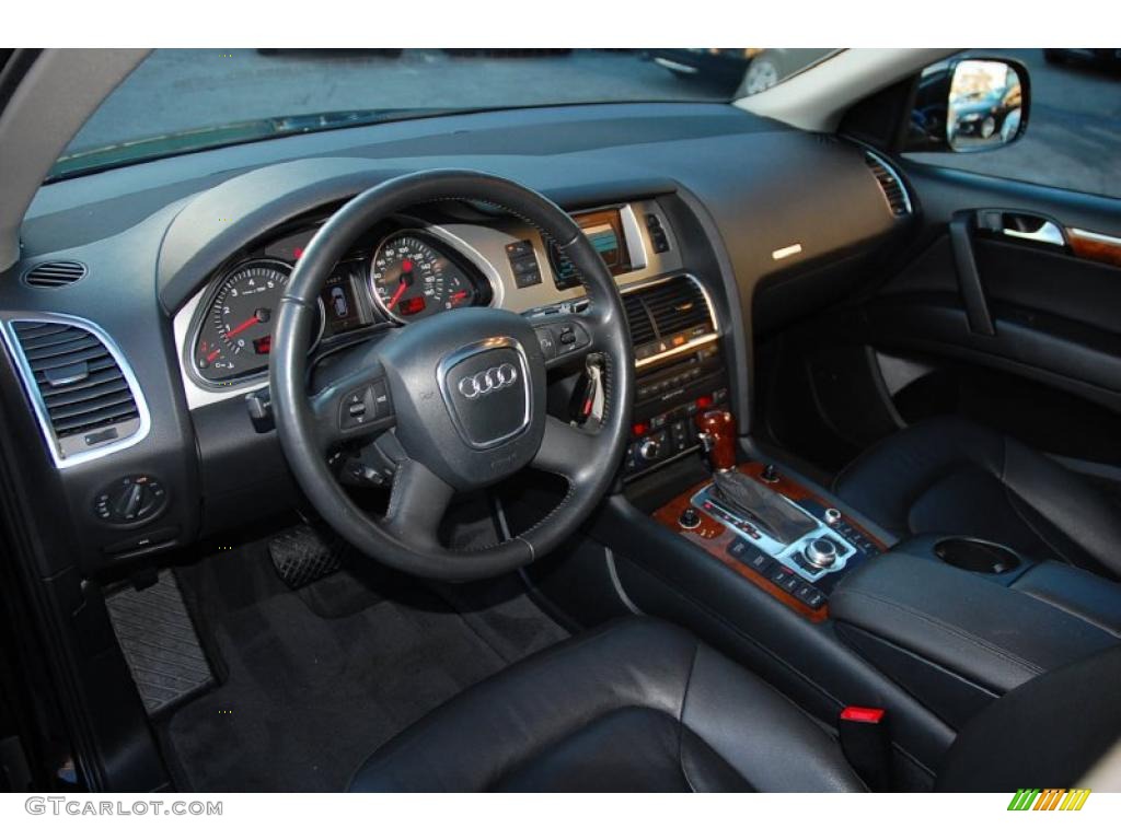 Black Interior 2009 Audi Q7 4.2 Prestige quattro Photo #41649583