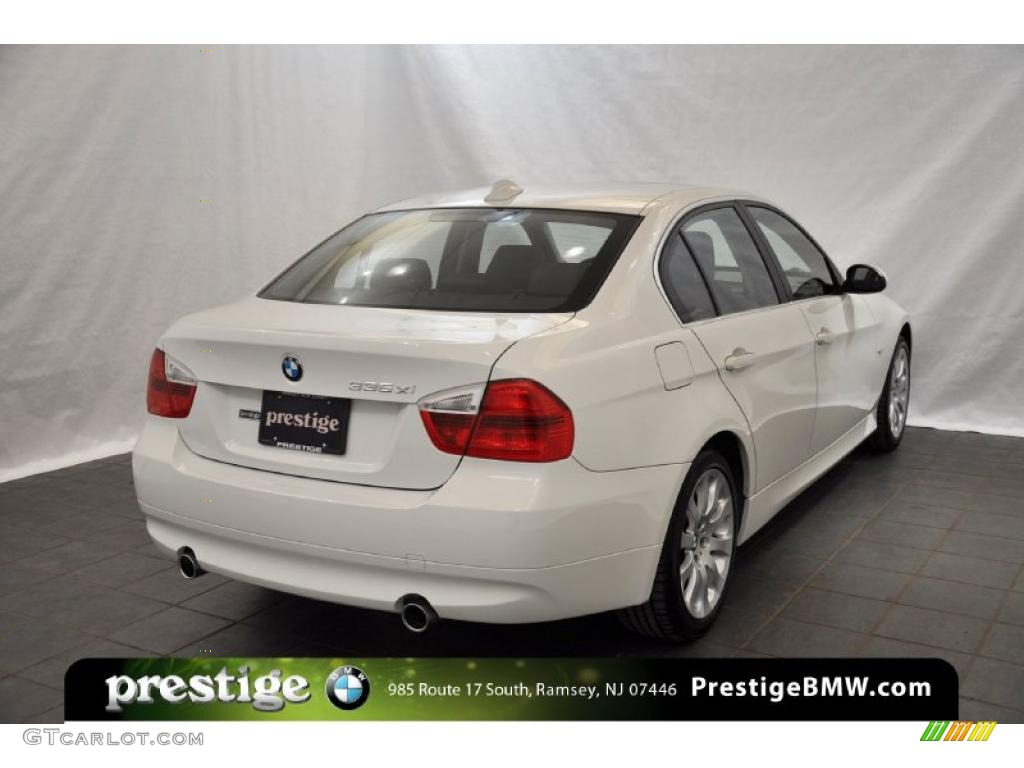 2008 3 Series 335xi Sedan - Alpine White / Black photo #2