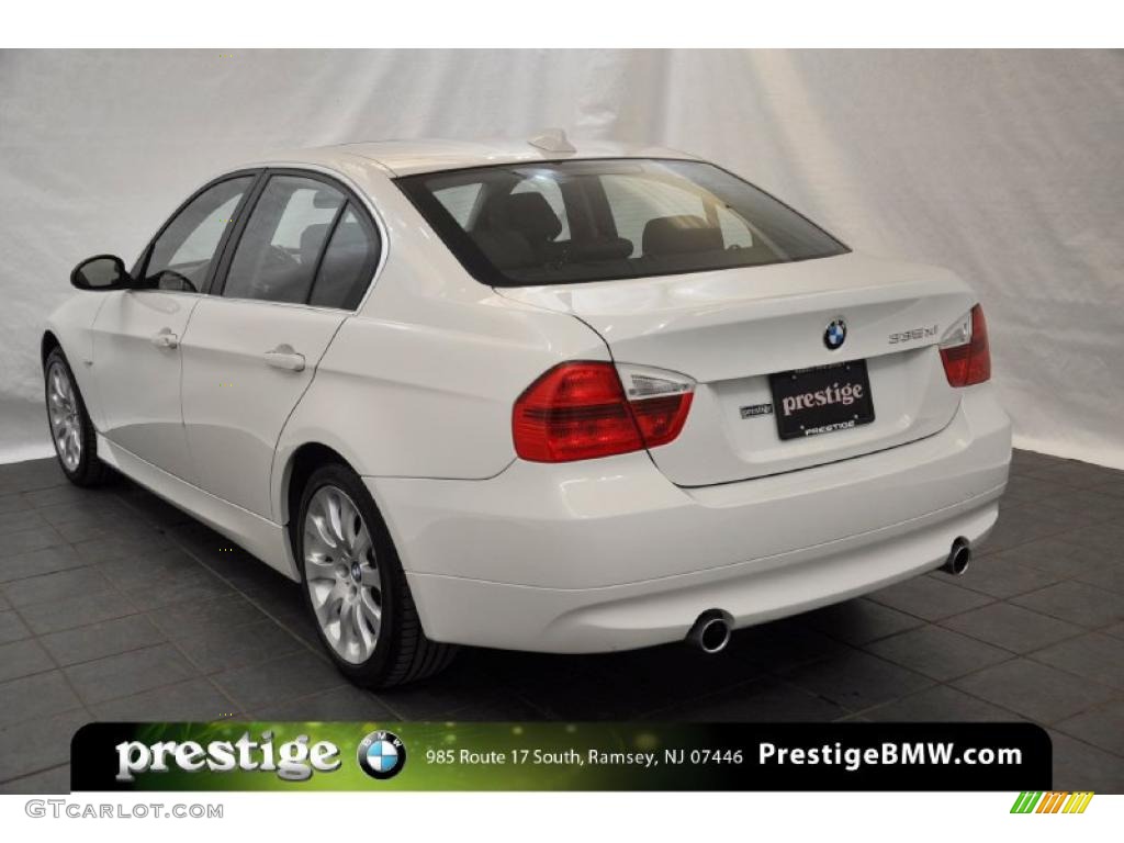 2008 3 Series 335xi Sedan - Alpine White / Black photo #4