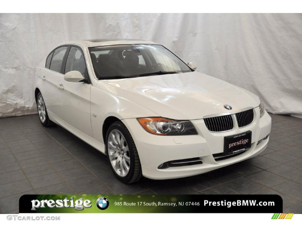 2008 3 Series 335xi Sedan - Alpine White / Black photo #7