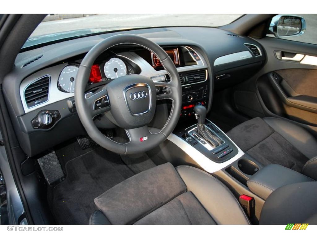 Black Interior 2010 Audi S4 3.0 quattro Sedan Photo #41650503