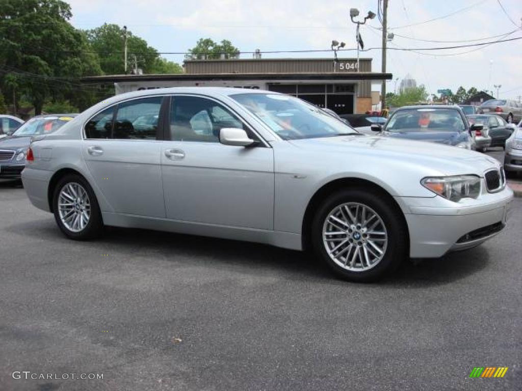 2005 7 Series 745i Sedan - Titanium Silver Metallic / Black/Black photo #6