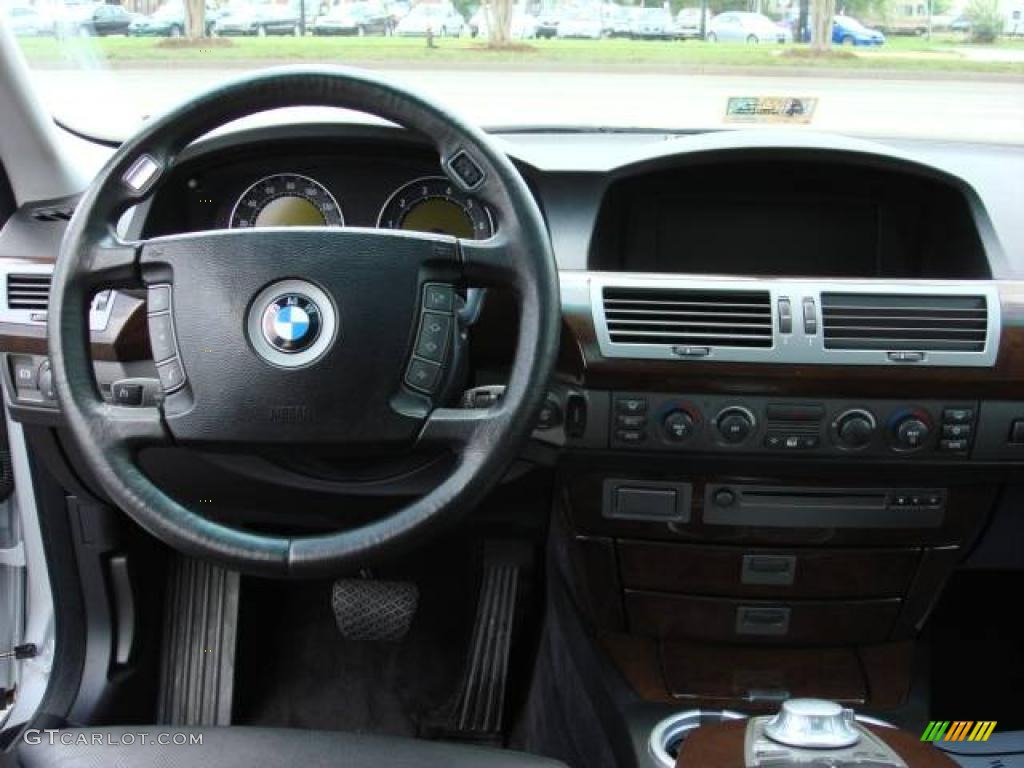 2005 7 Series 745i Sedan - Titanium Silver Metallic / Black/Black photo #14