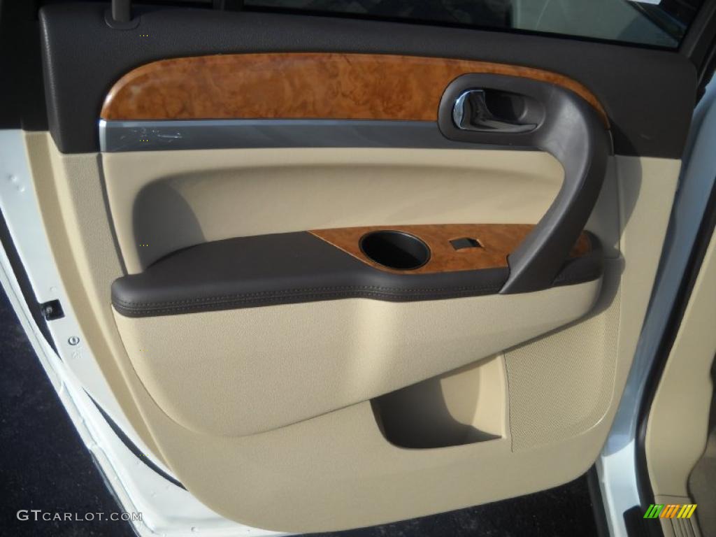 2011 Buick Enclave CXL AWD Cashmere/Cocoa Door Panel Photo #41651848