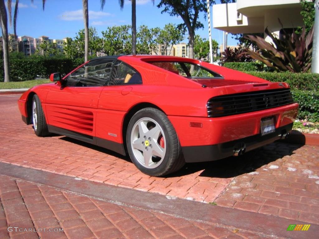 1990 348 TS - Rosso Corsa (Red) / Tan photo #2