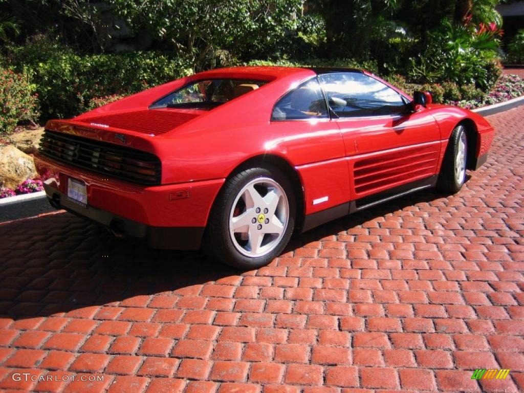 1990 348 TS - Rosso Corsa (Red) / Tan photo #4