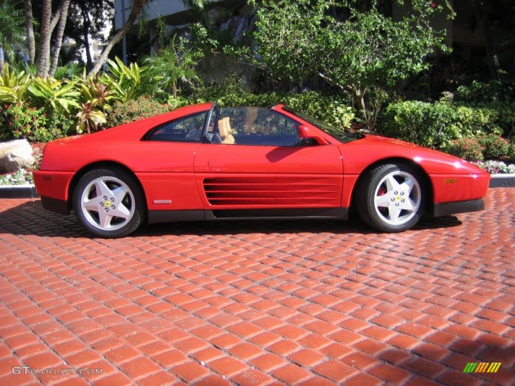 1990 348 TS - Rosso Corsa (Red) / Tan photo #5