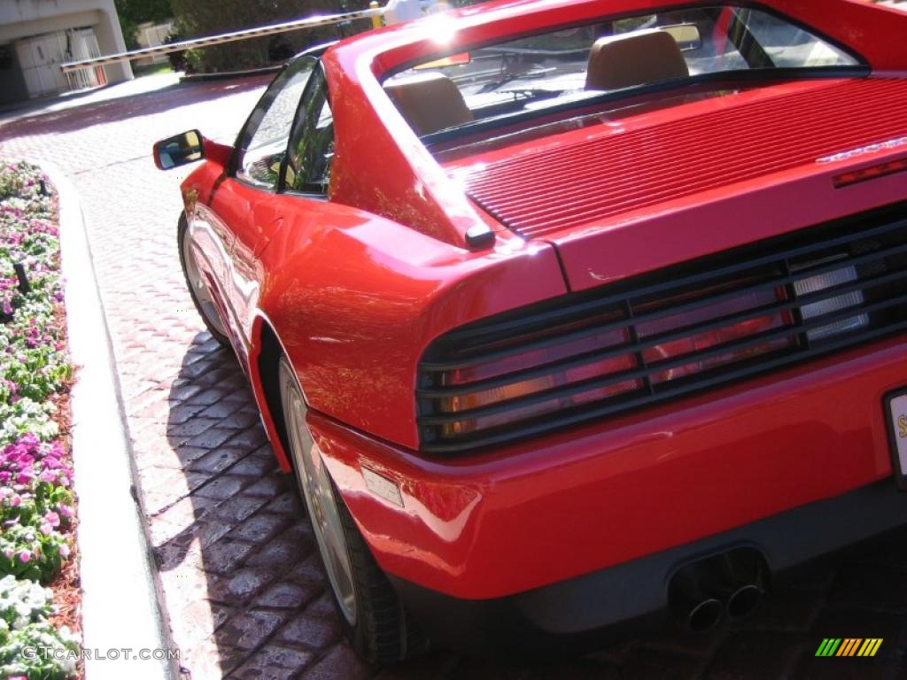 1990 348 TS - Rosso Corsa (Red) / Tan photo #11